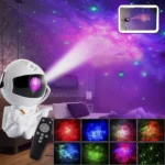 astronaut galaxy projector night light with remote control